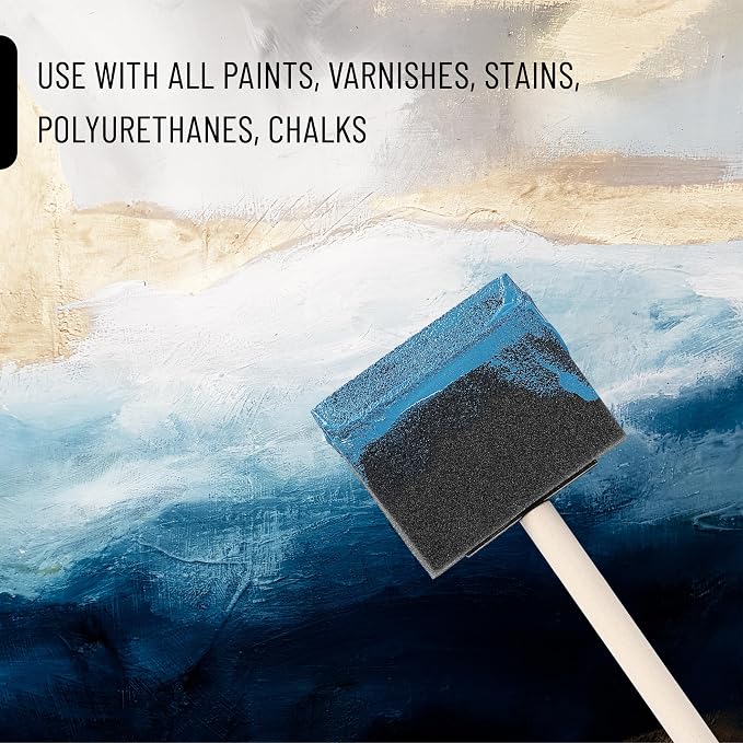Bates- Foam Paint Brushes, 4 Inch, 40 Pack - Image 6