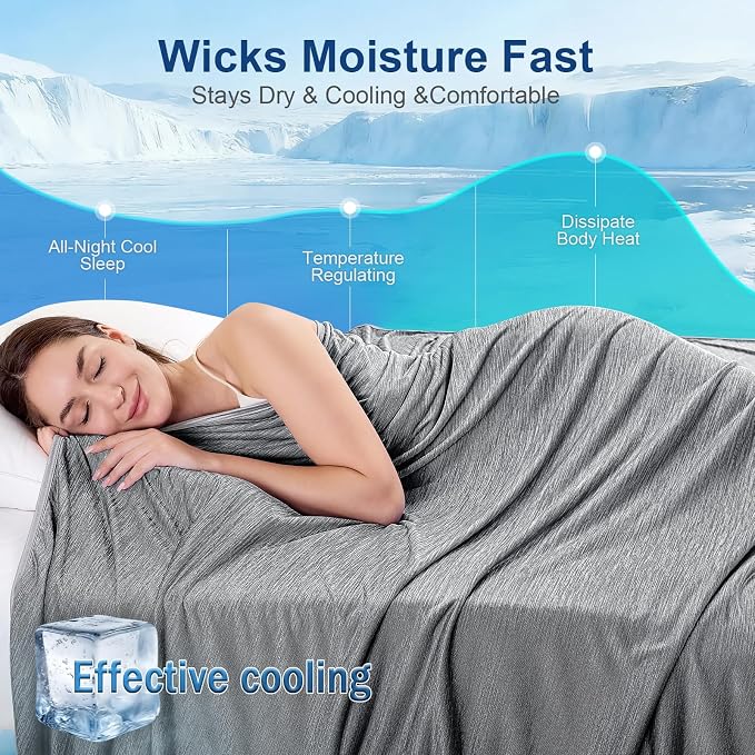 KMUSET Cooling Blanket Twin XL, Double Sided Summer Cooling Blankets - Image 4