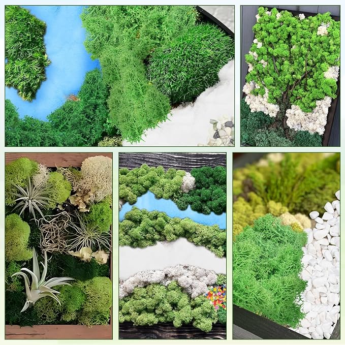 QUOZUO Scenery Basing Material Kit, 10 Pack Fairy Garden Miniatures Accessories - Image 5