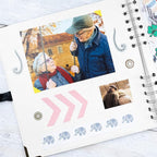 Bstorify Square Scrapbook Photo Albums 60 Pages White Thick Paper, Metal Corners - Image 7