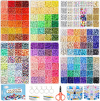 Redtwo 23000 Pcs 144 Colors Clay Beads Bracelet Making Kit | 7 Boxes Flat by Redtwo
