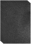PATIKIL Black Shiny EVA Glitter Foam Sheet 11.8 x 7.9 Inch 2mm Thick Sparkle by PATIKIL