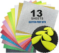 Glitter Puff Heat Transfer Vinyl, 12in X 10in 13pcs Iron on | 3D Puff, Wash No by YIWLOER
