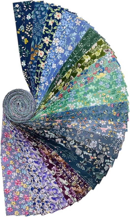 40 Strip Jelly Roll Fabric Strips - Image 2