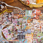 Girl's Japanese Retro Sticker Book, 700+ Kawaii Old Showa Style Embroidered - Image 5