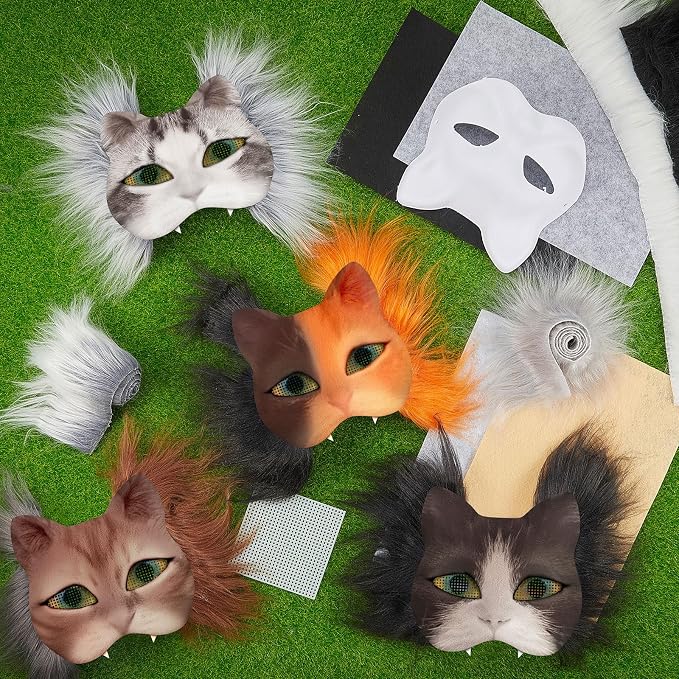 Seenelling DIY Therian Mask Kit Blank Cat Mask - Image 4