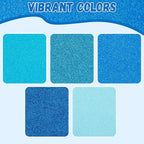 10 Pack Glitter Foam Sheets Craft 8 x 12 inch | 5 Colors Sparkles Foam Paper - Image 3