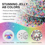 11000Pcs 5MM Rhinestones for Bedazzling Crafting, Bedazzler Kit - Image 3