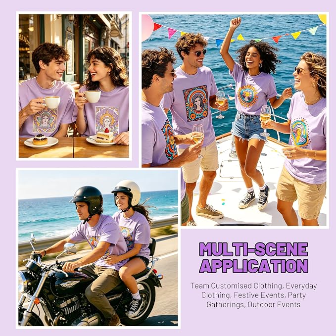 Joyclub 5 PCS Unisex Sublimation Blanks Bulk Polyester T Shirts - Image 3