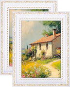 eletecpro 5x7 Vintage Picture Frame, Glass Cover, Horizontal or Vertical by eletecpro