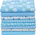 Aubliss 8pcs Fat Quarter Fabric Bundles Quilting Cotton Craft Fabric Pre-Cut by Aubliss