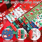 Hosuly 40 Pcs Christmas Fabric Jelly Fabric Quilting Patchwork Roll Red and - Image 3