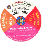 Mandala Crafts 12 Gauge Silver Tone Black Anodized Aluminum Craft Wire | 276 FT - Image 5