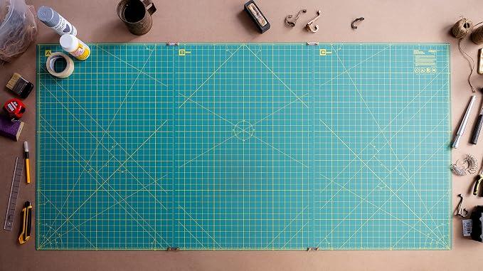 OLFA 35" x 70" Connecting Grid Rotary Cutting Mat Set - Image 2