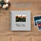 potricher 7 x 7 Inch DIY Scrapbook Album 40 Pages Hardcover Kraft Paper Scrap - Image 2