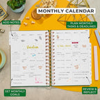 Clever Fox Dated Planner with Tabs 2026 – Weekly & Monthly Spiral Planner with - Image 4