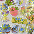 50Pcs Flower Stickers for Scrapbooking Journaling Junk Journal Scrapbook by Unknown