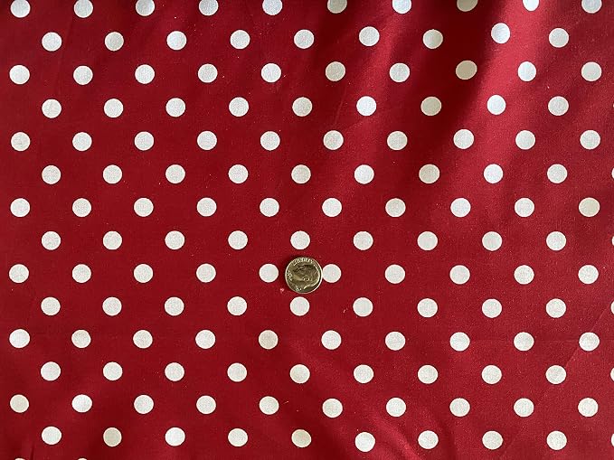Valentina Textile inc Small Polka Dot Poly Cotton Multi-Colors 60" Wide by VALENTINATEXTILEINC