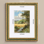 eletecpro 8x10 Vintage Picture Frame, Glass Cover, Light Green, Horizontal or - Image 3