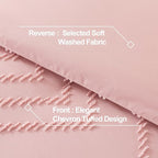 Andency Pink Comforter Set King, Boho Cute Girls Women Soft Fluffy Warm - Image 5