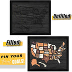 flinelife USA Travel Map, Wooden USA Map Puzzle - Image 2