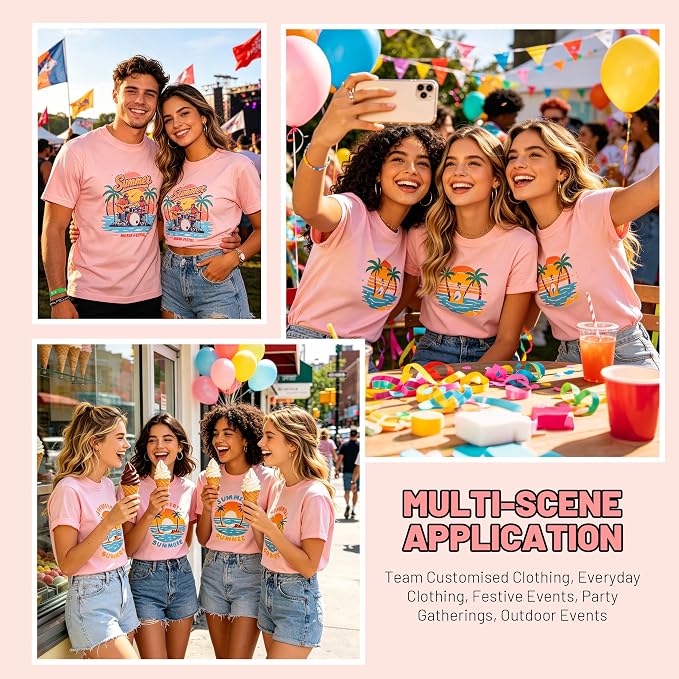 Joyclub 5 PCS Unisex Sublimation Blanks Bulk Polyester T Shirts - Image 3