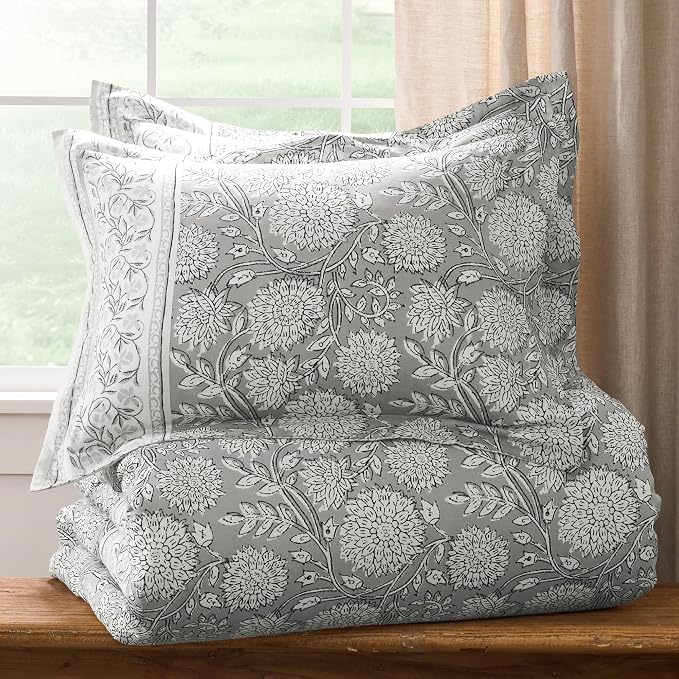 Levtex Home Adare Grey Reversible Full/Queen Comforter Set - Image 4