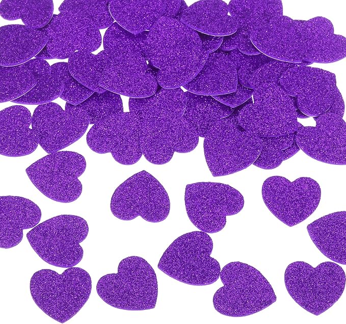 MECCANIXITY 60Pcs Glitter Foam Stickers 1 Inch Self-Adhesive Sparkly by MECCANIXITY