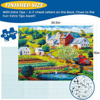 500 Pieces Puzzle for Adults, Country Farm Life Puzzle, Recycled Cardboard - Image 4