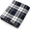 Pico Textiles 1 Yard Green, and Blue Tartan Plaid Flannel Fabric by PicoTextiles