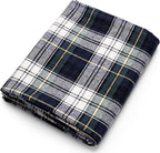 Pico Textiles 1 Yard Green, and Blue Tartan Plaid Flannel Fabric by PicoTextiles