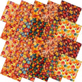 HunnmingRe 20 Pcs 10''x10'' Fall Maple Leaves Quilting Fabric Square Autumn by HunnmingRe