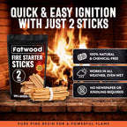 2lb Fatwood Fire Starter Sticks | 100% Natural Fire Starters - Image 2
