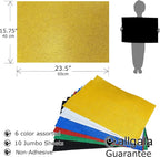 Allgala Jumbo Glitter EVA Foam Sheets 10 Pack 16x24 inch Paper Sheets-Assorted - Image 2