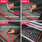 ONREVA Tool Box Foam 48x24x1 inch 3Pack, Foam Inserts - Image 4