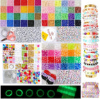 Acrylic Pony Beads Jewelry Making Kit – 96 Colors, UV Color Changing & Glow by NikkiGuojewelry