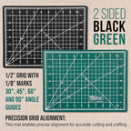 U.S. Art Supply 9" x 12" Self-Healing Cutting Mat 5-Ply - Image 3