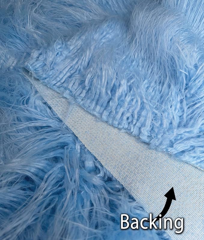 Fabric Empire 2.3oz Faux Fur Curly Yak Fabric 3.5" Long Pile Japanese Yarn/Sold - Image 6