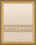 8.5×11 Picture Frame Gold by MIEVU