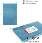 Allgala 12 Pack Glitter EVA Foam Paper 8 x 12inch Sheets-Light Blue-Perfect - Image 2
