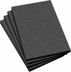Frienda 4 Pcs 12" x 8" x 1.5" Polyethylene Foam Sheet Thick Black Packing Foam by Frienda