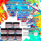 Cold Water Dye Powder, 8-Color Assortment, 7/2-oz. Bulk Jars, - Image 3