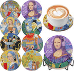 DOZEEZOP 8-Pack Diamond Art Coaster Kit by DOZEEZOP