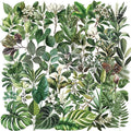 50pcs Transparent Green Leaf Sticker by LXYRDHOQPW