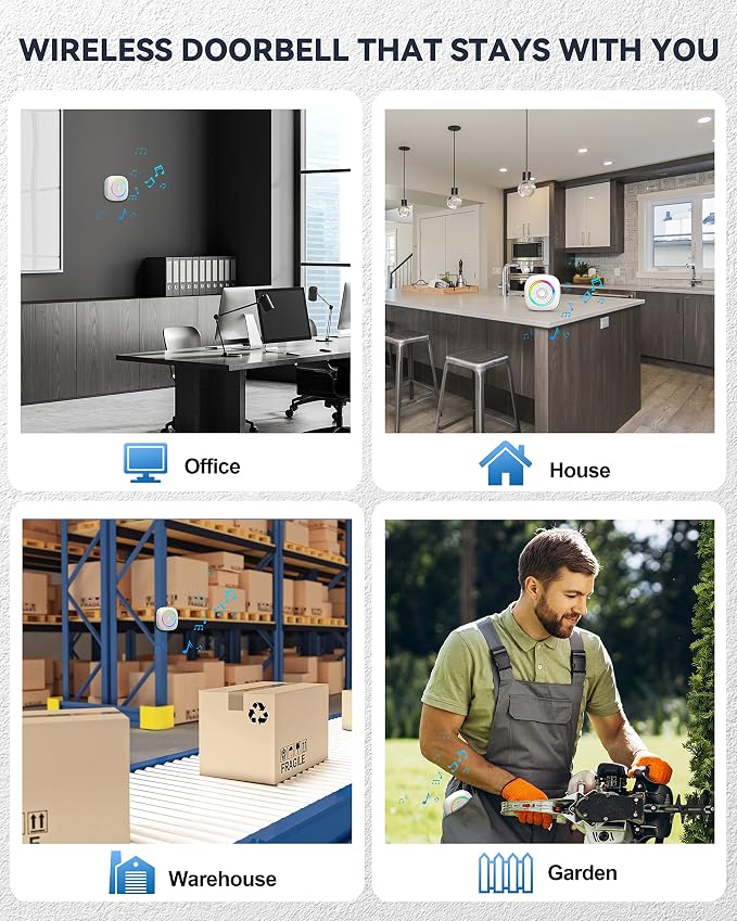 TECKNET Longest 1300 Feet Wireless Doorbell - Image 8