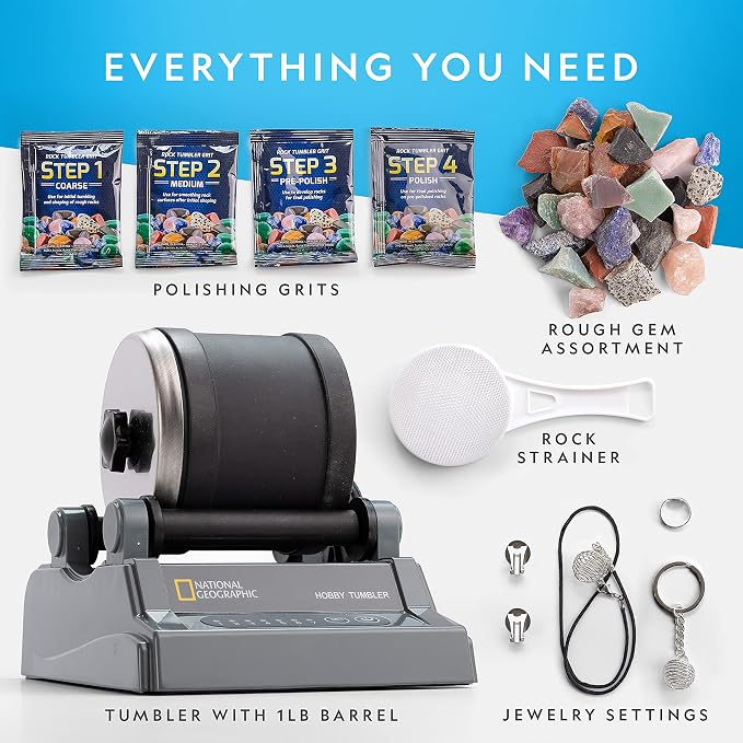National Geographic Hobby Rock Tumbler Kit - Image 5
