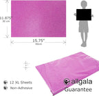 Allgala X-Large Glitter EVA Foam Sheets 12 Pack 12x16 inch Paper Sheets-Pink - Image 2