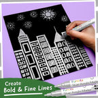5 Acrylic Silver Paint Pen - Image 5