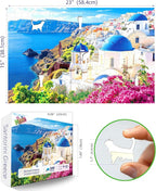 MINIWAN Santorini Greece Landscape Jigsaw Puzzle - Image 2