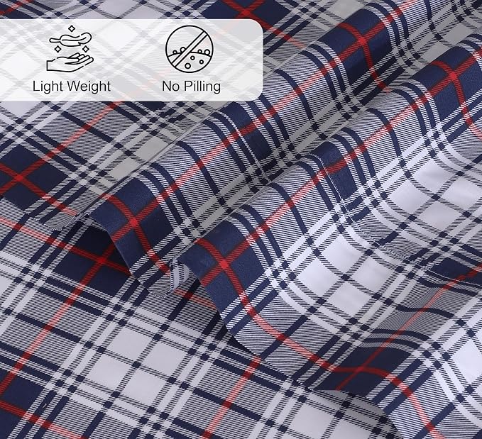 RUVANTI 100% Cotton Sheets – Split King Size Percale Bedding, Cooling & - Image 4